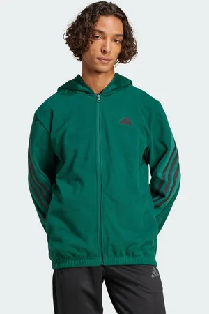 adidas Felpa con cappuccio Future Icons 3-Stripes Polar Fleece Full-zip
