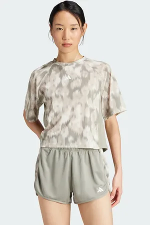 adidas T-shirt Train Essentials Allover Print Flower Tie-Dye
