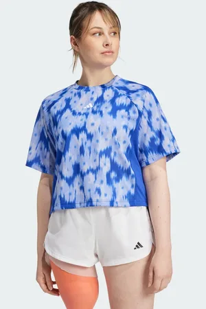 adidas T-shirt Train Essentials Allover Print Flower Tie-Dye