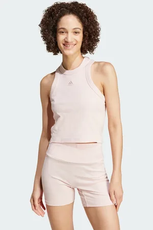 adidas Canotta Lounge Ribbed Crop