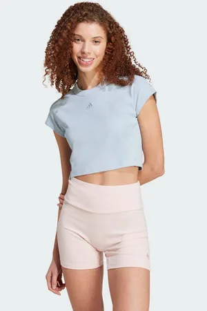 adidas T-shirt Lounge Ribbed Crop
