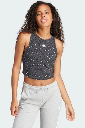 adidas Canotta Essentials Animal-Print Crop