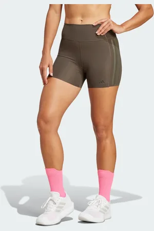 adidas Leggings Optime 4-Inch Raw-Cut-Hem