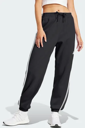 adidas Essentials Pantaloni con risvolto in french terry a 3 strisce