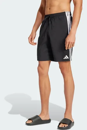 adidas Pantaloncini da bagno a 3 strisce da 8 pollici