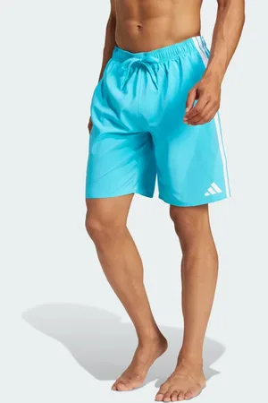 adidas Pantaloncini da bagno a 3 strisce da 8 pollici