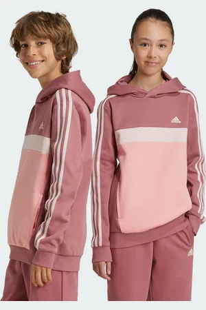 adidas Felpa con cappuccio Tiberio 3-Stripes Colorblock Fleece Junior