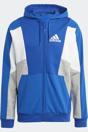 adidas Felpa con cappuccio Essentials Colorblock Full-Zip