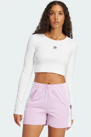 adidas Maglia Essentials Ribbed Crop Long Sleeve