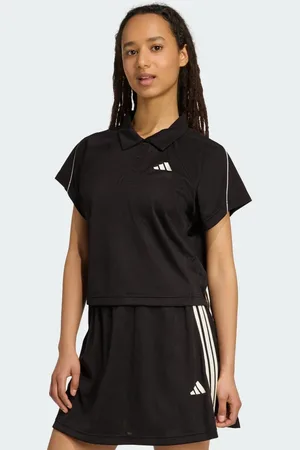 adidas Polo Jacquard ispirata al tennis con 3 strisce dello stadio