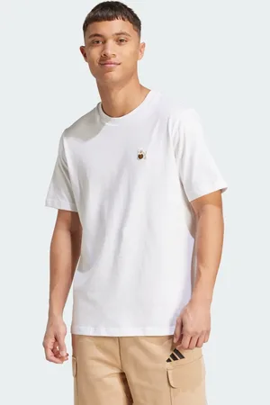 adidas T-shirt grafica patch con cane e cerchio