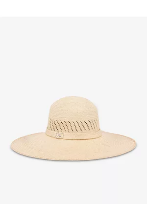 Alberta Ferretti Cappello In Panama Con Logo Af