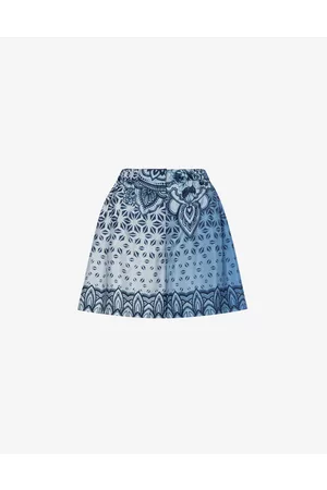 Alberta Ferretti Short In Seta Habotai Stampata