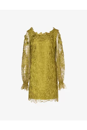 Alberta Ferretti Donna Vestiti in tulle - Abito In Tulle Con Pizzi