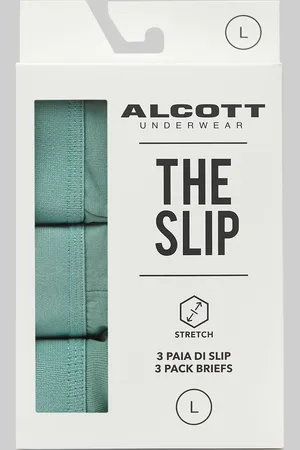 Alcott Set di 3 slip in cotone elasticizzato