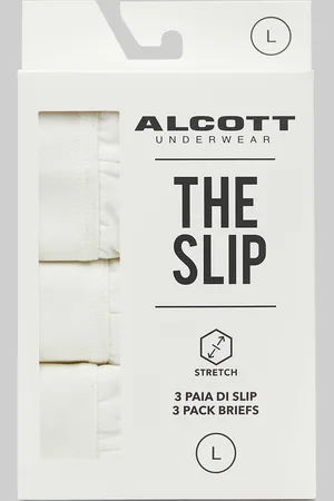 Alcott Set di 3 slip in cotone elasticizzato