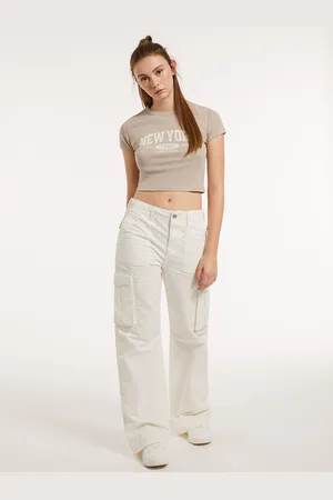 Alcott T-shirt crop con stampa