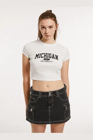 Alcott T-shirt crop con stampa