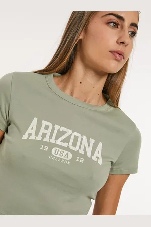 Alcott T-shirt crop con stampa
