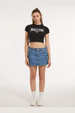 Alcott T-shirt crop con stampa