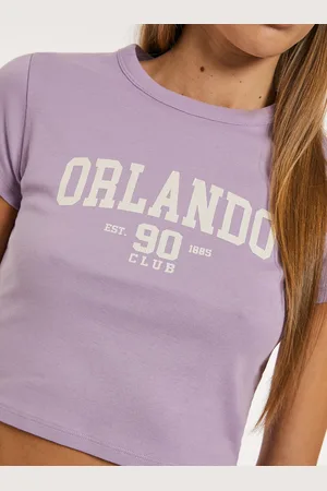 Alcott T-shirt crop con stampa