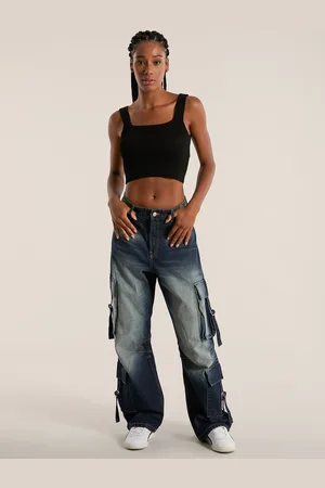 Alcott Jeans cargo baggy fit con fascette
