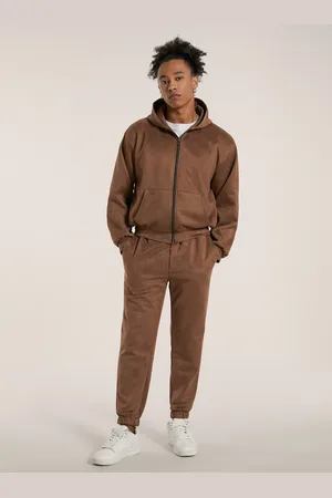Alcott Felpa Genderless boxy fit con zip effetto suede