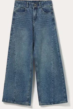 Alcott Jeans con strass wide leg