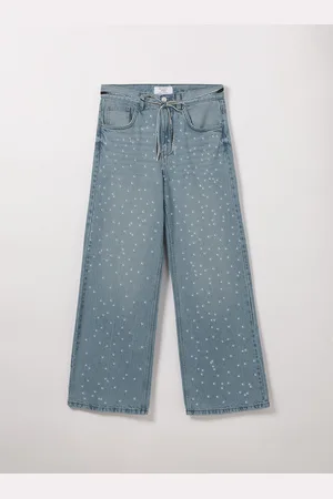Alcott Wide leg con cintura e con strass