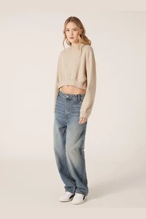 Alcott Felpa girocollo cropped