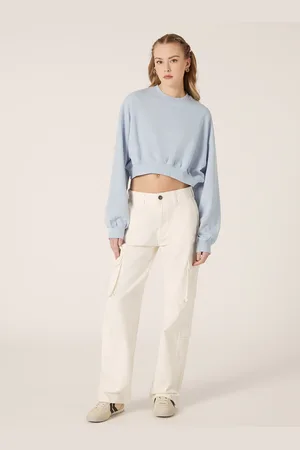 Alcott Felpa girocollo cropped