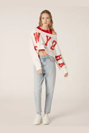 Alcott Felpa cropped con spalle scoperte