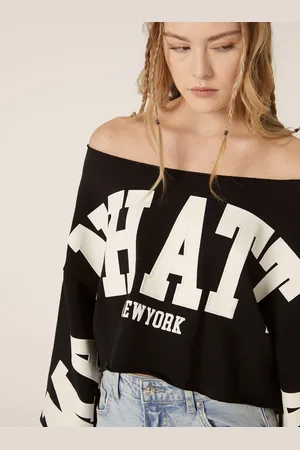 Alcott Felpa cropped con spalle scoperte
