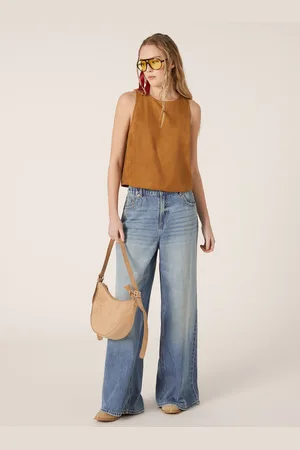 Alcott Top effetto suede