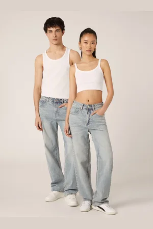 Alcott Jeans con strass straight fit