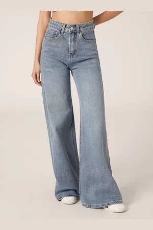 Alcott Jeans palazzo con strass