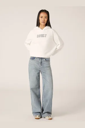 Alcott Felpa cropped con stampa Teddy