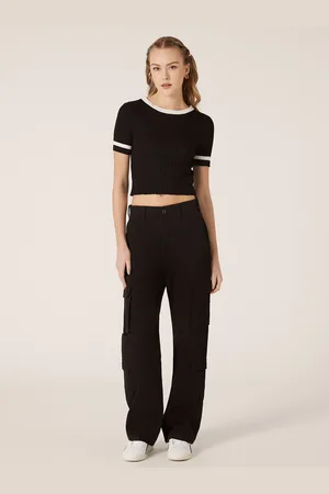 Alcott Pullover a maniche corte con bordi a contrasto