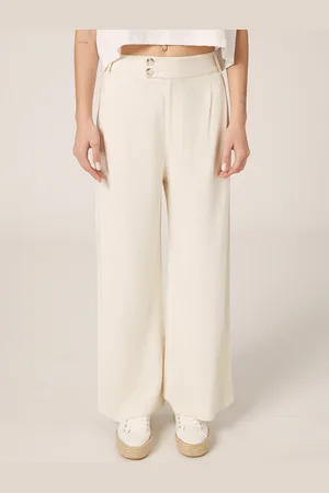 Alcott Pantaloni wide leg in misto lino