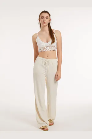 Alcott Top cropped in macramè