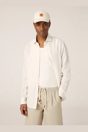 Alcott Camicia in lino rigata