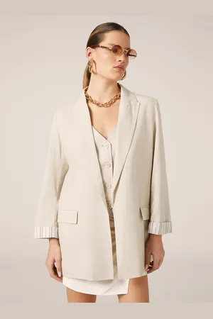 Alcott Blazer aperto in misto lino