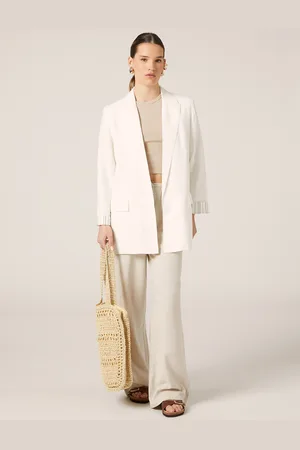 Alcott Blazer aperto in misto lino