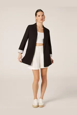 Alcott Blazer aperto in misto lino