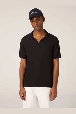 Alcott Polo in crepe con collo aperto