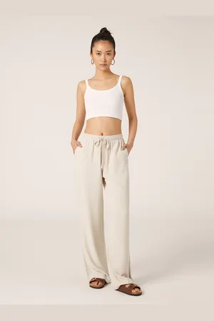 Alcott Pantaloni wide leg in misto lino