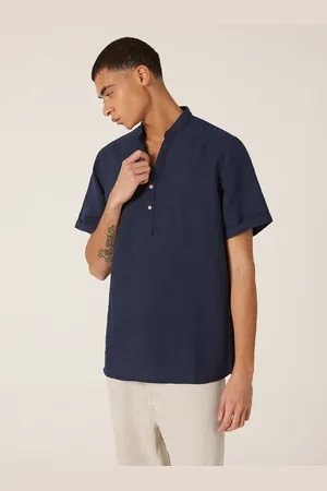 Alcott Camicia basica collo coreano mezza placchetta
