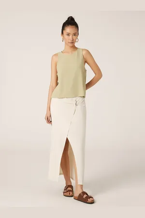 Alcott Canotta basic in misto lino