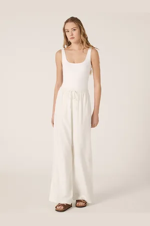 Alcott Pantaloni wide leg in misto lino