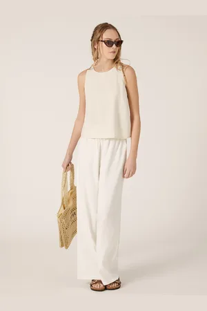 Alcott Canotta basic in misto lino